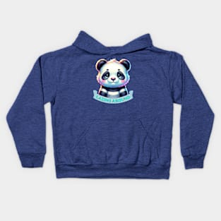 Panda- Lazing Around. Kids Hoodie